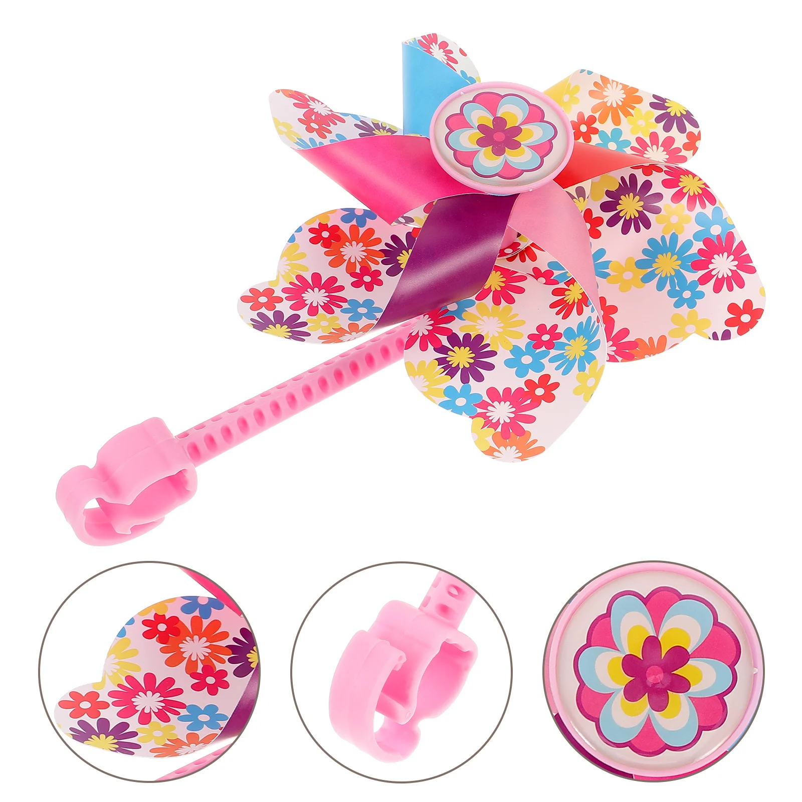 1 قطعة دولاب الهواء للأطفال المقود 22.2 مللي متر زهرة طاحونة تصميم سكوتر الديكور ركوب الدولاب ملحق هدية