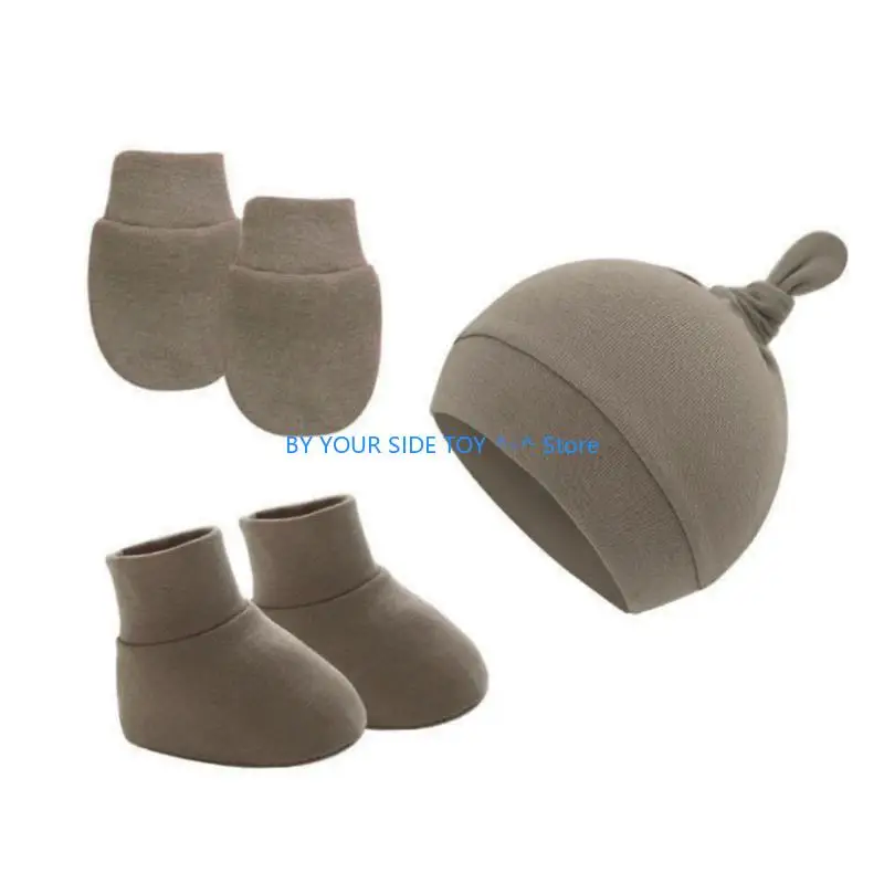 الشتاء الطفل قبعة قفازات الجوارب مجموعة صبي فتاة الدافئة القطن الاطفال بيني الاشياء بونيه U6XE #4