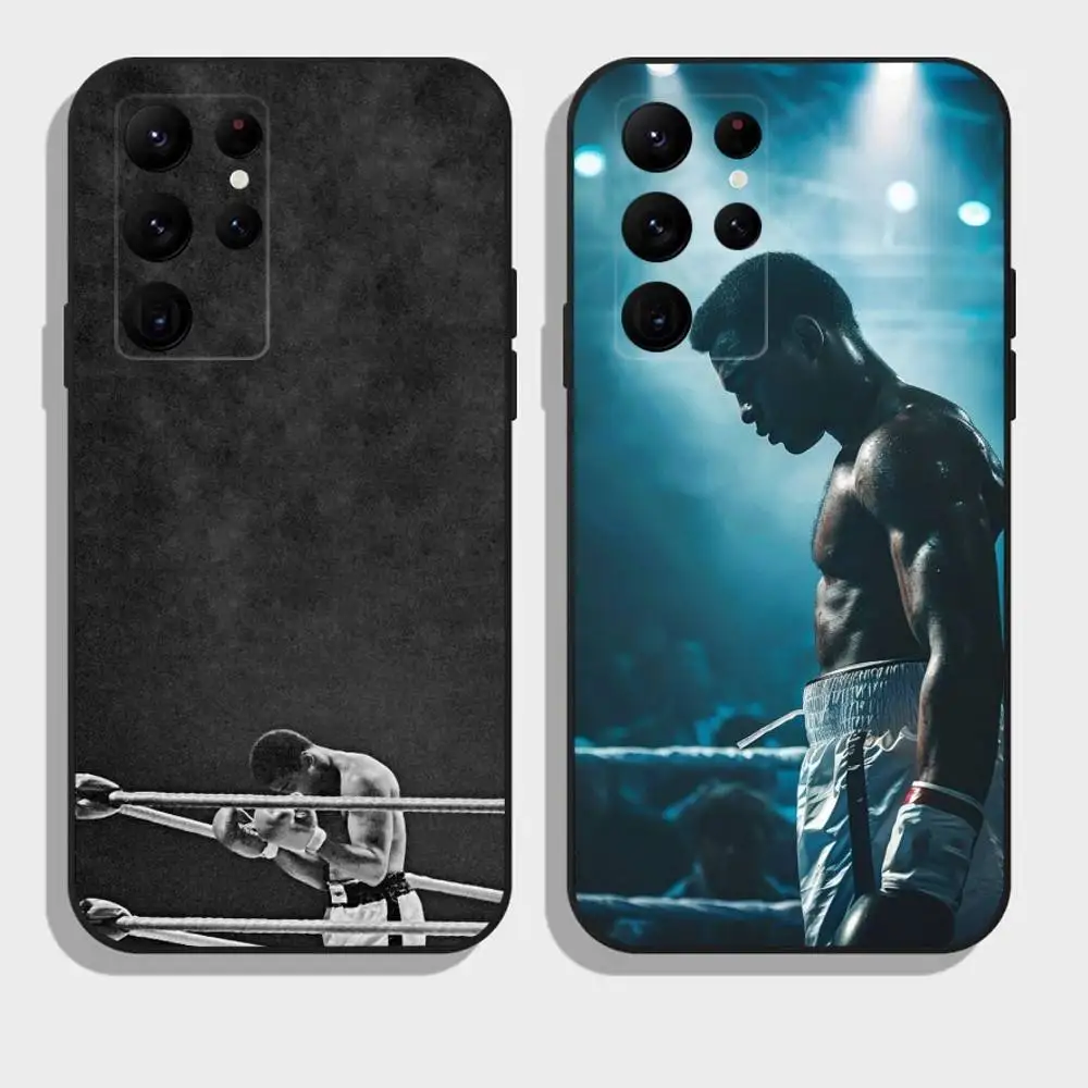 

Muhammad A-Ali Inspirational Boxing Legend Phone Case For Samsung Galaxy A73,A21s,A22,A31,A52,A53,A71,A41Soft Black Shell