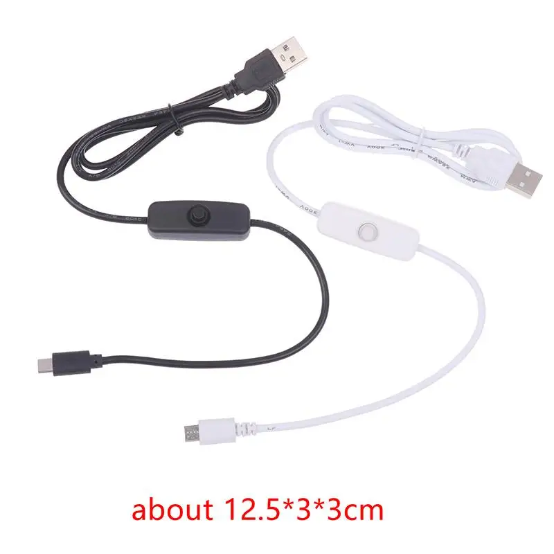 NEW USB Type-C Extension Cable With On Off Switch USB To Type C Extension Cable For USB Lamp USB Fan LED Strip Lamp Bulb Light