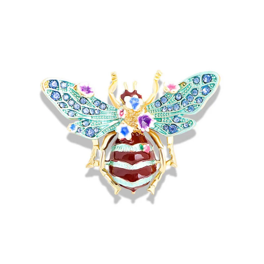 1Pc Bee Brooches for Women Men Flower Insects Party Accessories Brooch Pin Gifts