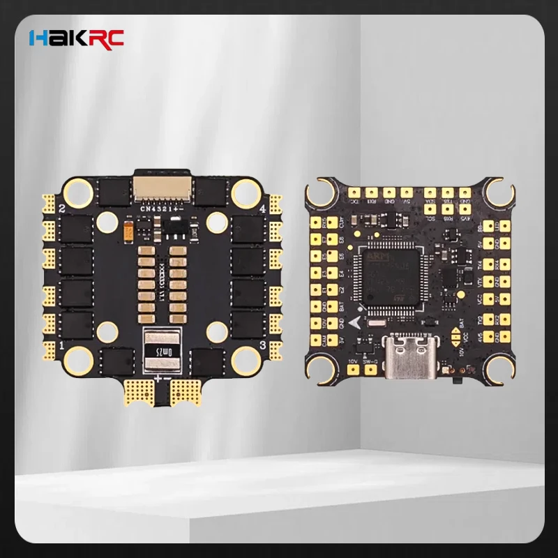 

HAKRC F405 V2 Контроллер полета Стек 8-бит/32 бит 55A/60A/65A 4в1 ESC 2-6S Dshot300/600 Поддержка гоночного дрона FPV