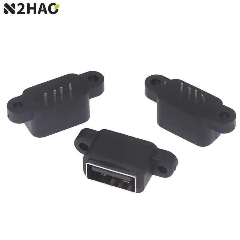 5 Stuks Waterdichte Usb 2.0 Opladen Data Staart Plug-In 4 Pin Usb Interface Poort Usb2.0 Connector Plug Jack Socket Pcb Dock