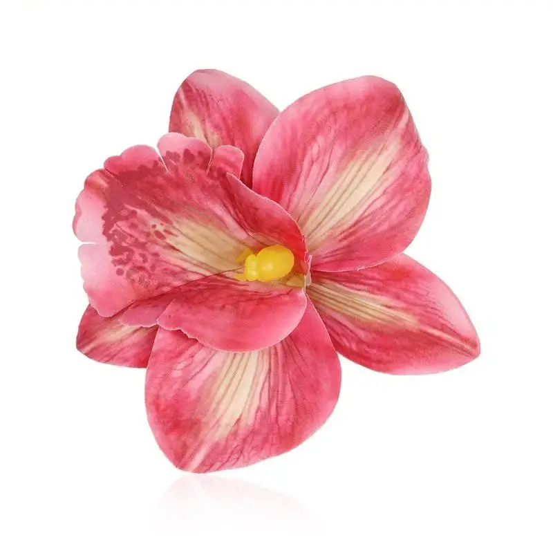 1 Stück Hawaiianische Blumen-Haarspangen für Frauen und Mädchen, Künstliche Blumen-Haarspangen, Haaraccessoires für Urlaub, Strand und Party – Detail 5