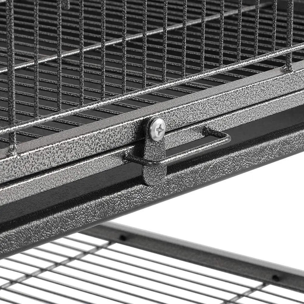 قفص طيور ملك كبير قائم من الفولاذ المطاوع مقاس 52 بوصة للكوكاتيلز رمادي أفريقي كويكر أمازون صن ببغاء أخضر