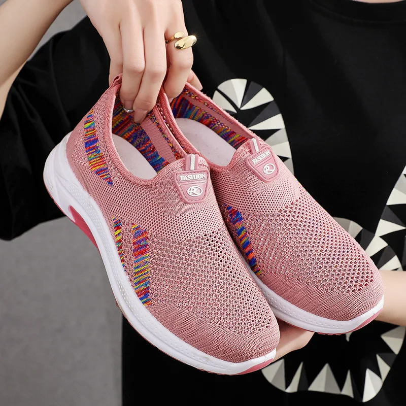 

2024 New Breathable Women Vulcanized Shoe Ladies Walking Sneaker Outdoor Comfortable Casual Sports Shoes for Women Size 35-40
