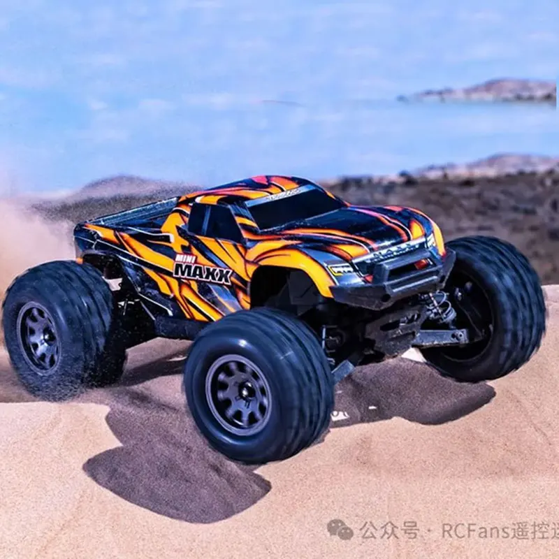 Traxxas التحكم عن بعد سيارة كهربائية Mini Maxx 4WD X على الطرق الوعرة 107154-1 لعبة سيارة RC صغيرة للأولاد هدية عيد ميلاد