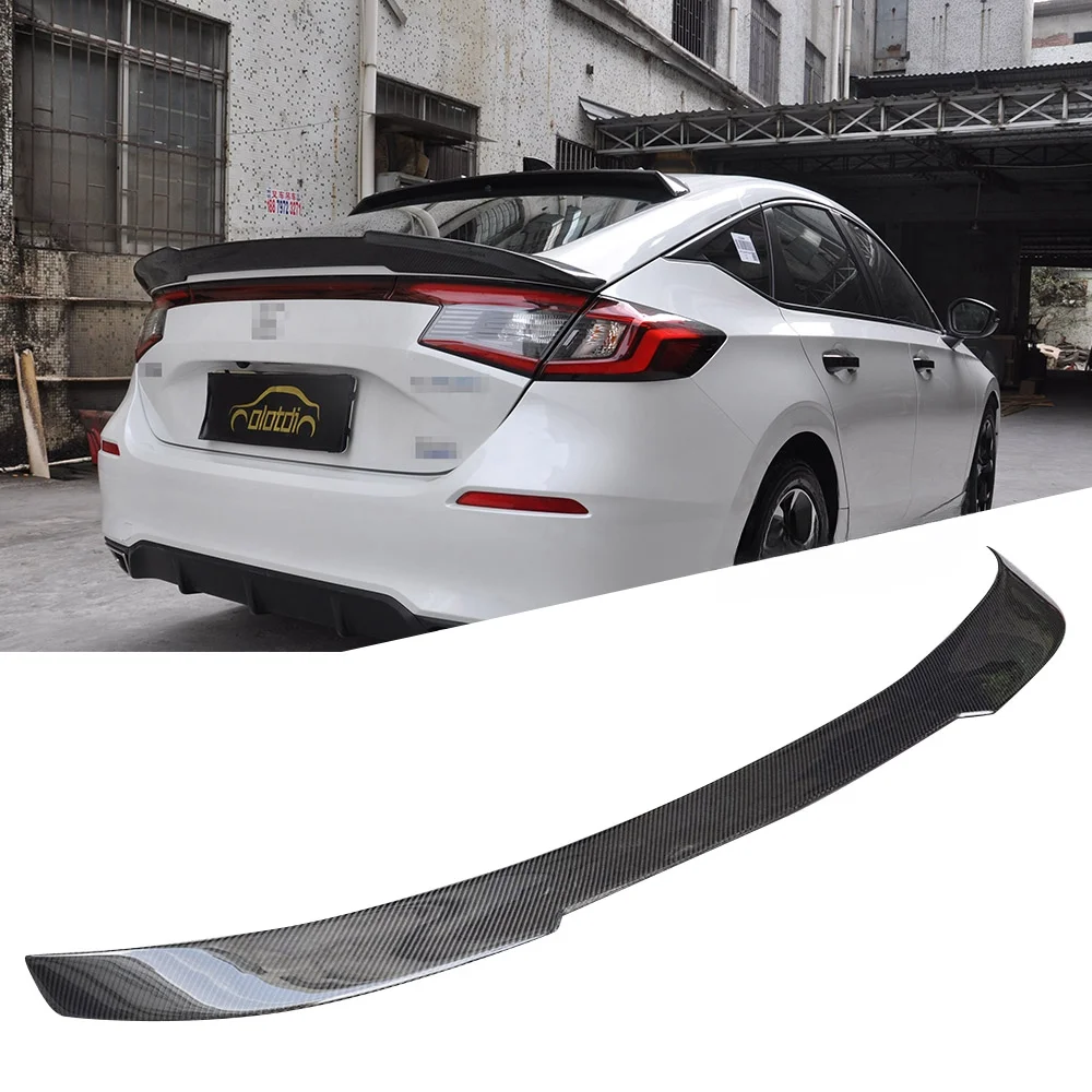 

OTD Style Carbon Fiber Spoiler Rear Trunk Wing Boot Lip Ducktail For Honda Civic Type R FL1 FL4 Hatchback Auto Tuning