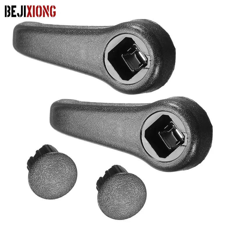 for Renault Clio MK2 Car Seat Adjust Lever Handle Pull Handles Interior Hand Seat Tilt Pull Set Dark Grey