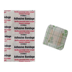 10pcs/set Transparent PU Band Aid Disposable Patch First Aid Strips Adhesive Bandages Wound Dressing Tape Skin Patch 3.8*3.8cm