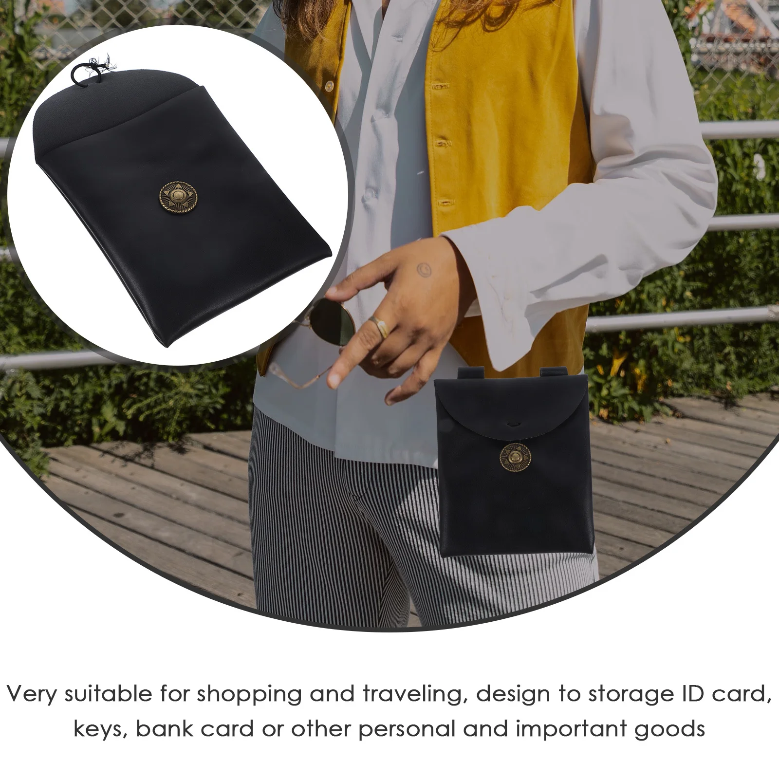 

Medieval PU Retro Waist Bag Portable Cosplay Pouch Renaissance Costume Accessory Halloween Festival Supply