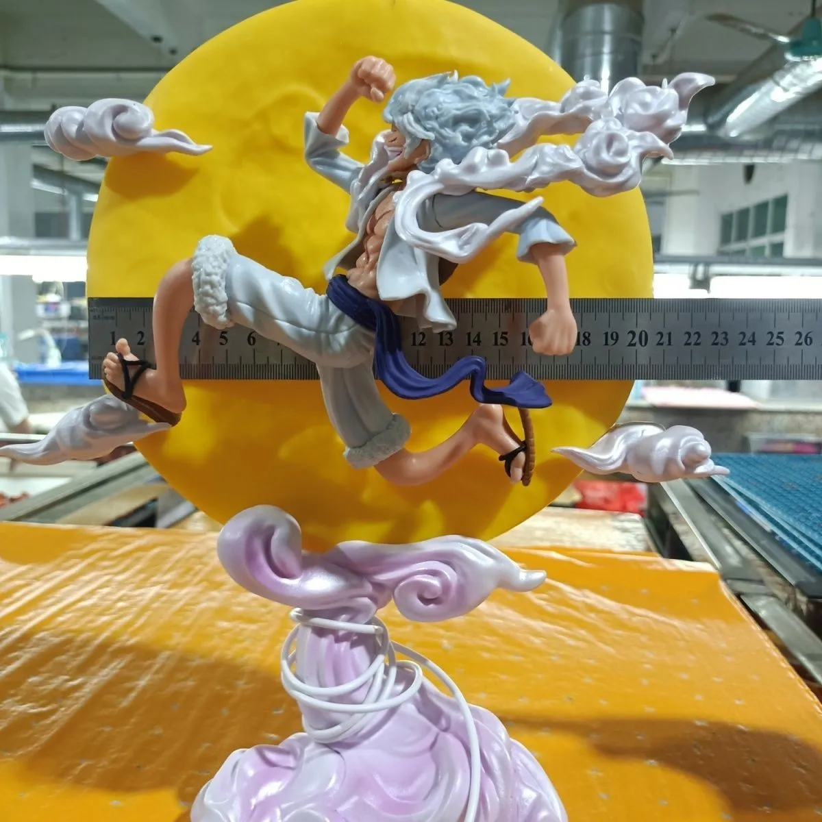 One Piece Gear 5 Nika Luffy Moon Jump Figure Glow Night Light Model مجموعة كاملة من الهدايا