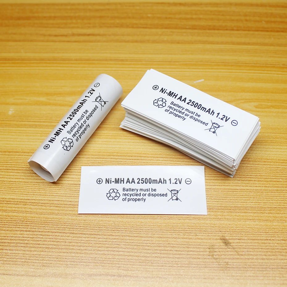 ฟิล์มหดแบตเตอรี่ลิเธียม14500ขนาด AA 100ชิ้น/ล็อตบรรจุภัณฑ์ฉนวนกันความร้อนท่อพีวีซีความร้อนบรรจุภัณฑ์ผิวหนัง