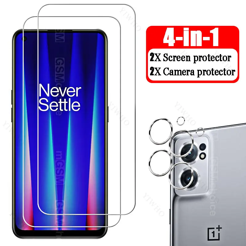 4in1 Full Cover Screen Protectors for OnePlus Nord CE 2 5G IV2201 Protective Tempered Glass for One Plus CE2 Safety Camera Lens