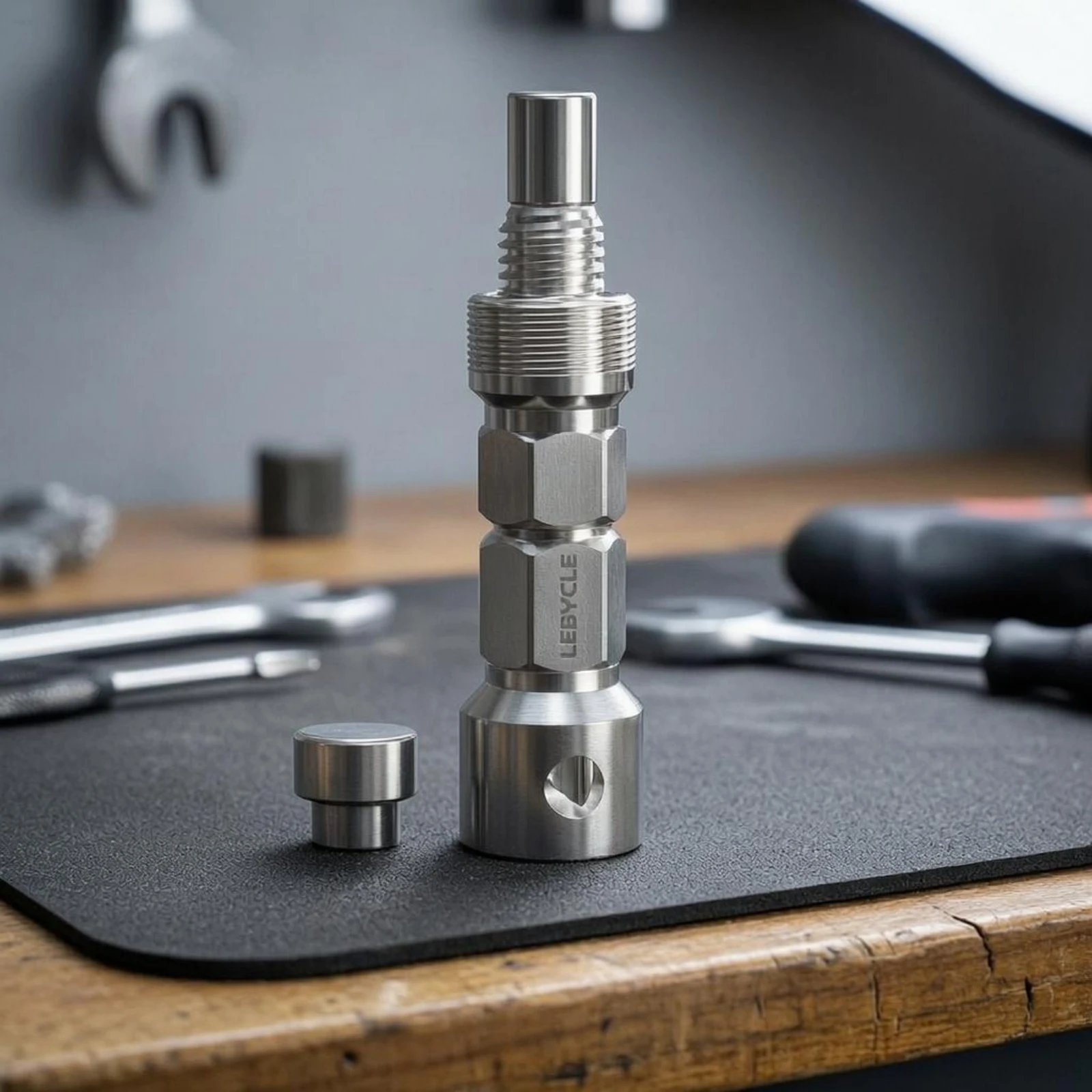

Bike Crank Puller CNC-Machined Square-Taper Crank Puller Silver Finish Easy to Use