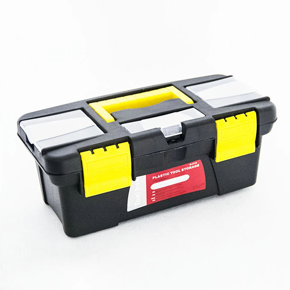 High Quality 10-Inch Two-Layer Plastic Toolbox Mini Multi-Functional Accessories Box Black Tools Packaging Case