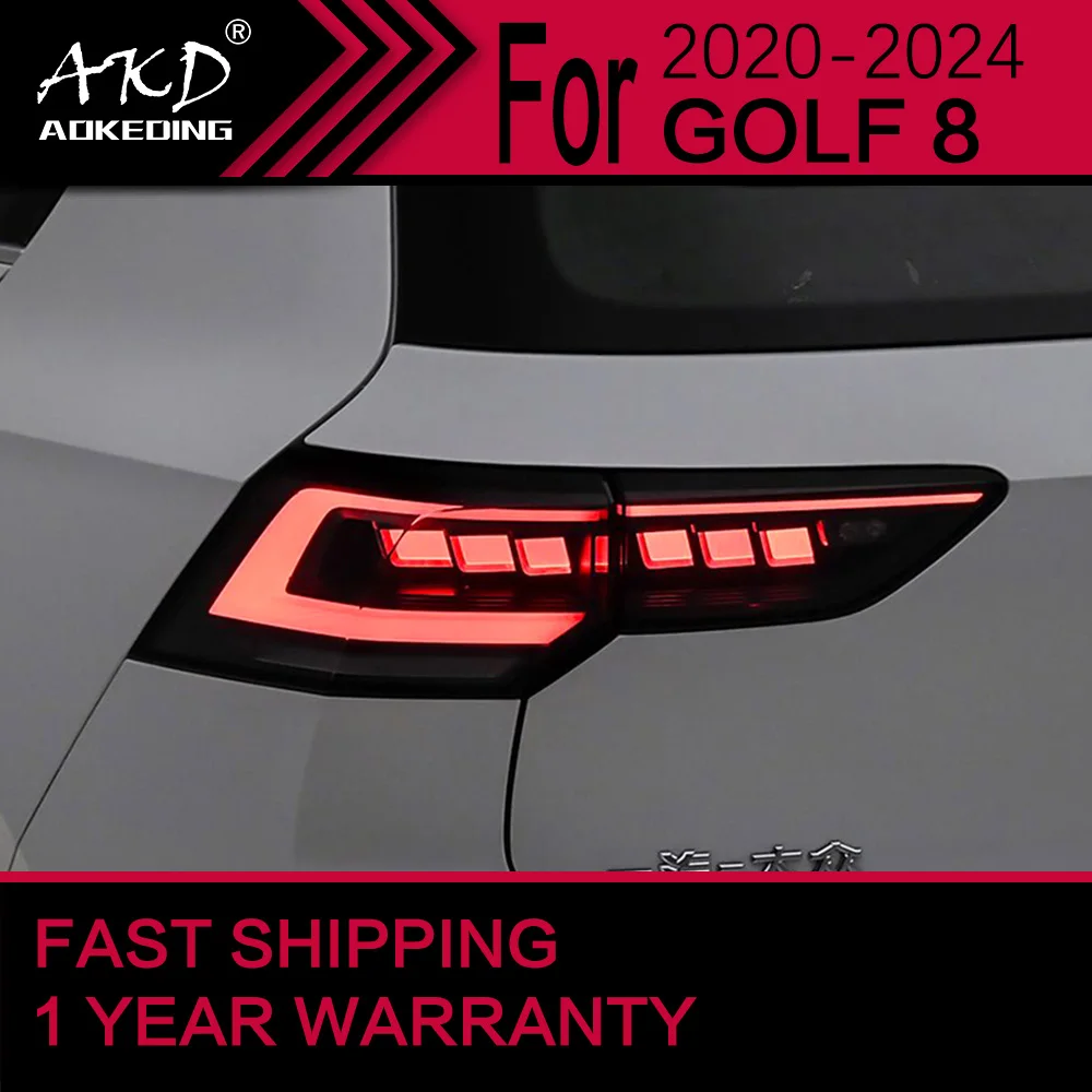 Car Lights for VW Golf 8 Variant LED Tail Light 2020-2024 Variant Rear Stop Lamp Brake Signal DRL Reverse Automotive Accessories