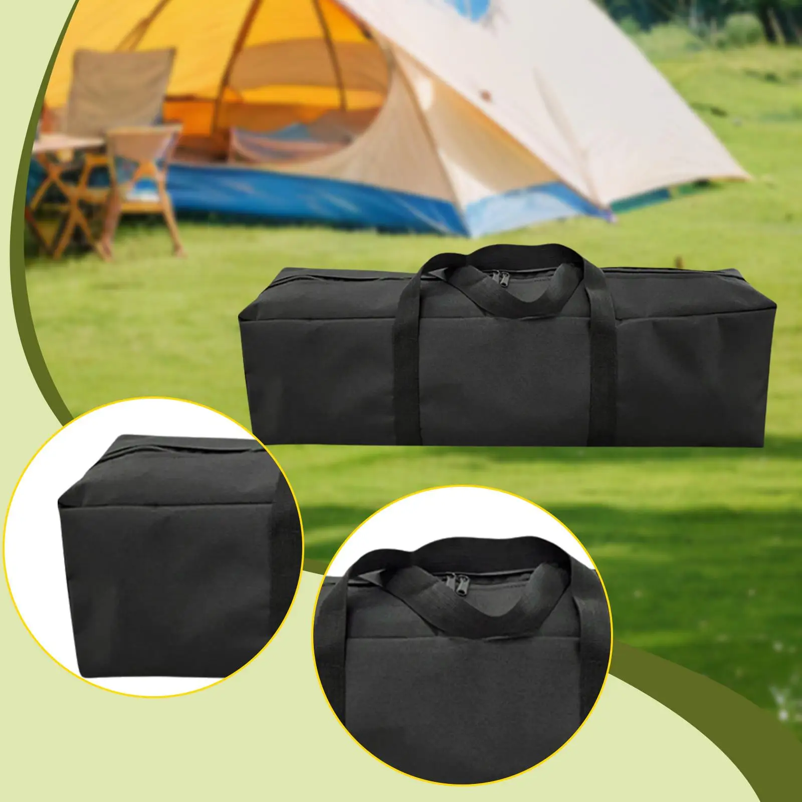 Folding Tent Replacement Pole Carrying Case Oxford Fabric Camping Accessory for Backpacking Travel