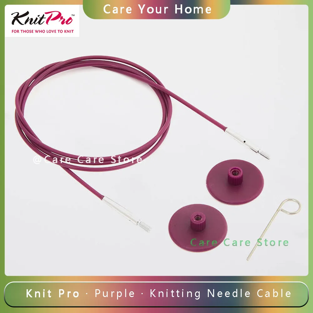 KnitPro Purple Interchangeable Knitting Needle Cable Knitting Accessories Circular Removable Needle Cord Knitting Tools Product