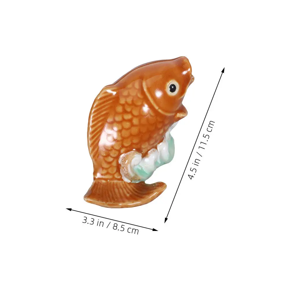 2Pcs Creative Home Decor Toilet Bolt Caps Carp Shape Ceramic Decorative Cover Bathroom Accessories Fish Leaping