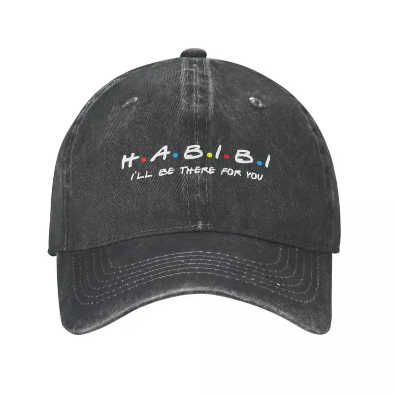 Vintage Habibi Arabic Quotes Baseball Caps Men Women Distressed Denim Headwear Outdoor Activities Gift Caps Hat