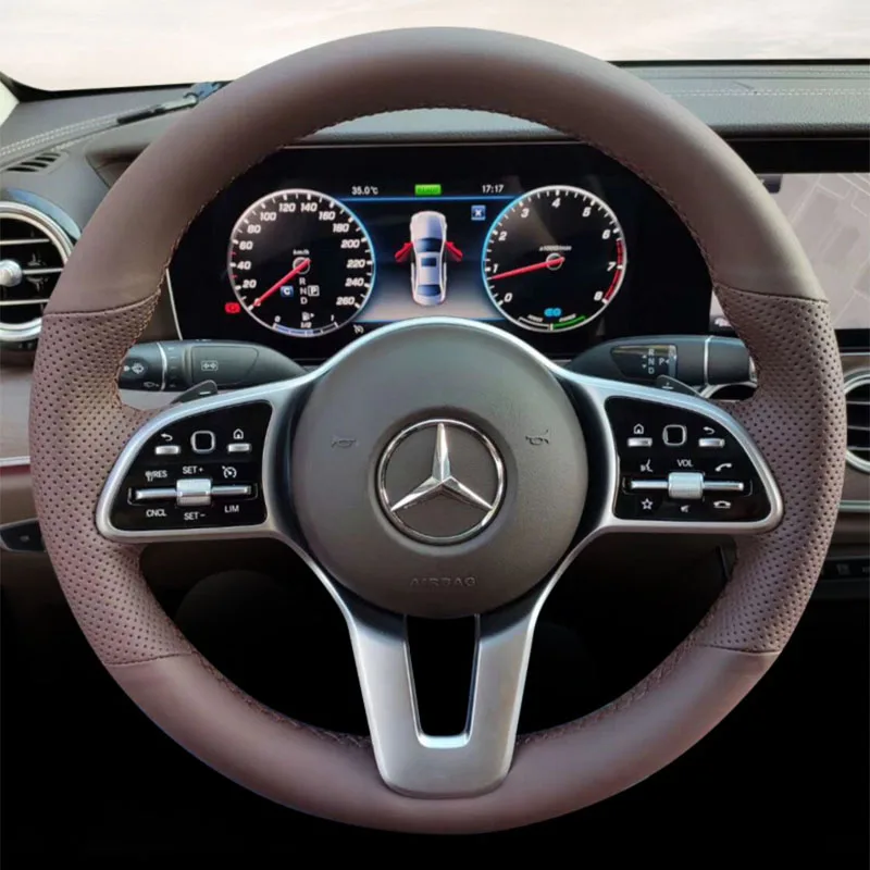 

Подходит для Mercedes Benz A-Class W177 B-Class W247 C-Class W205 CLS-Class ручная строчка из натуральной кожи