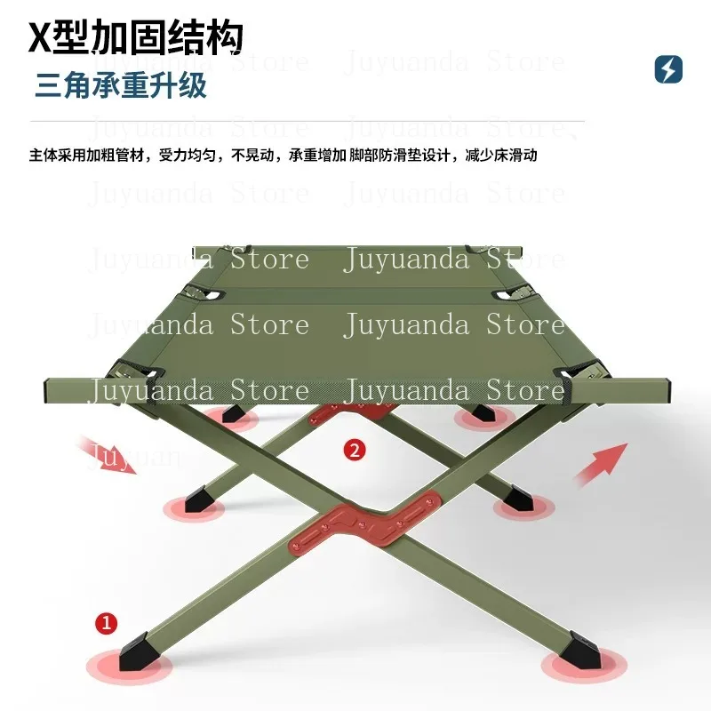 

Portable, Aluminum Alloy, Lunch Break, Camping, Simple Camping, Outdoor Folding Bed, Single