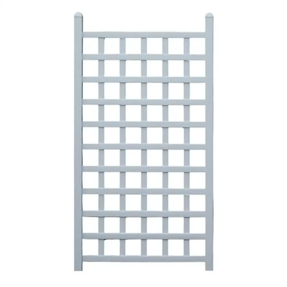 Garden Trellis Plant Support Classic Grid Style Climbing Vines PVC Construction with UV Stabilizer Durable and Easy Maintenance