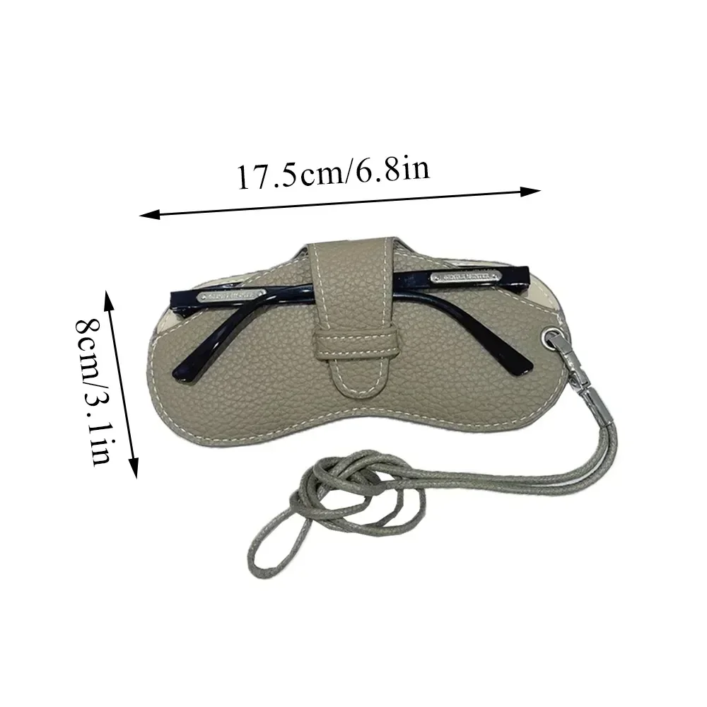 Étui à lunettes en cuir souple pour femme, sac à lunettes portable, boîte à lunettes de soleil, accessoires à la mode