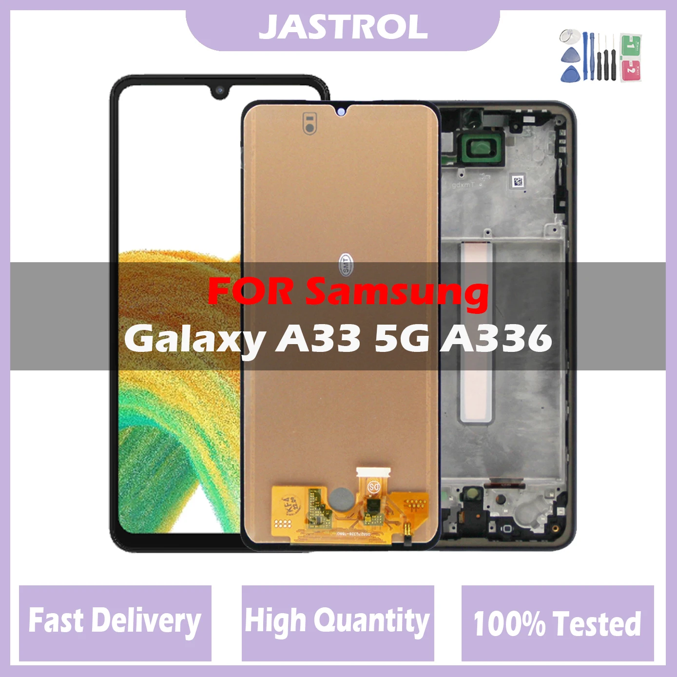 LCD for Samsung Galaxy A33 5G Lcd Display Digital Touch Screen for Samsung Galaxy A33 5G A336E A336B A336B/DS LCD With Frame