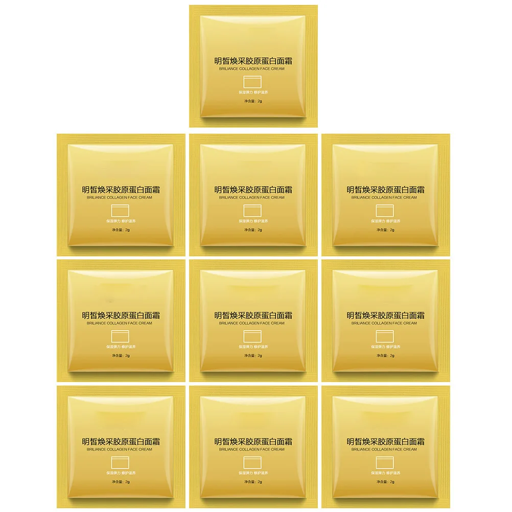 

10pcs Cream Golden Anti Aging Face Moisturizer Hydrating Lotion For All Skin Types Body Gel Gel Moisturizer Cream