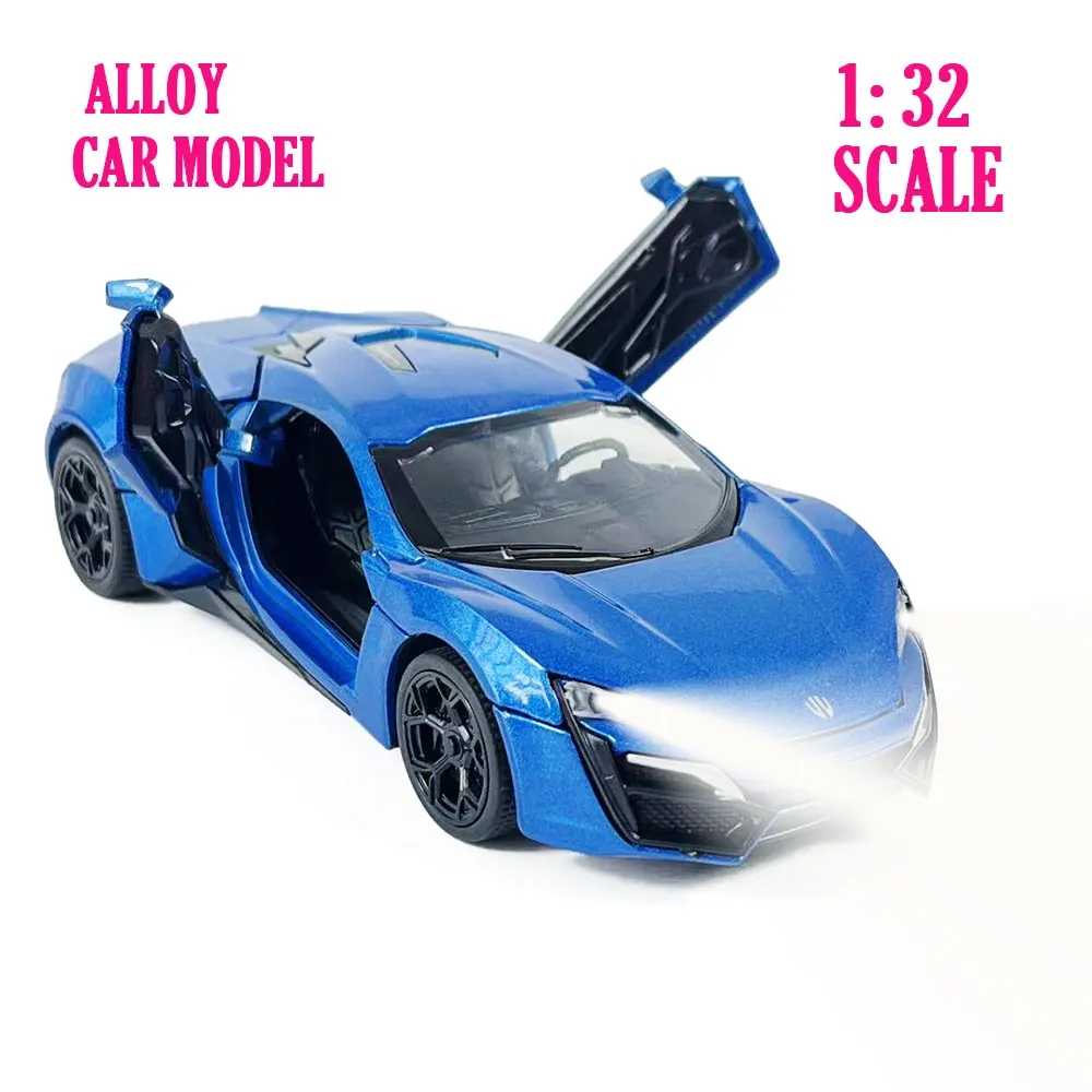 

1:32 scale Diecast Pullback Muscle Car Model Repilca with Light Sound Scale Alloy Miniature Kid Boy Xmas Gift Toy