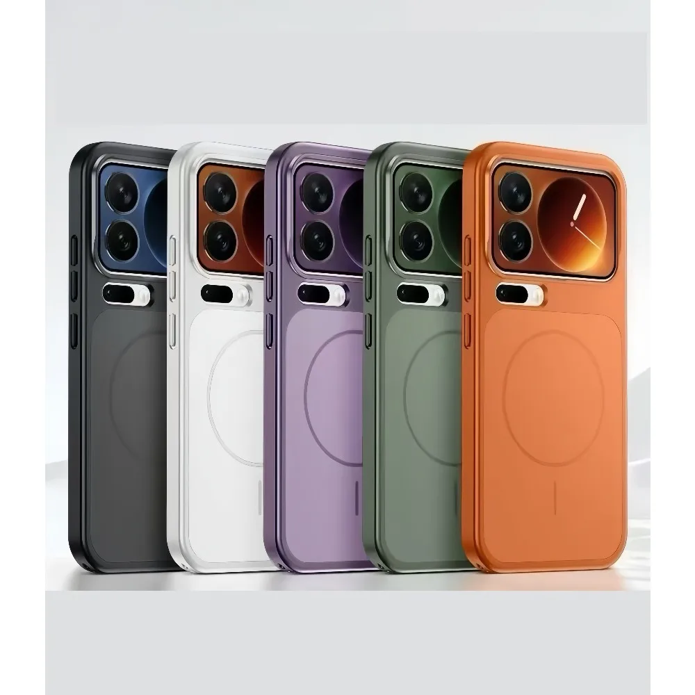 Original ag nano vidro fosco magnético carga sem fio armadura capa de telefone para xiaomi 1717 pro 17promax 5g