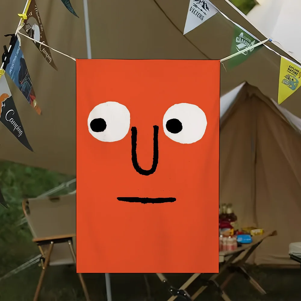 الفن الجمالي J-Jean J-Jullien العلم لغرفة المعيشة المنزل النوم فن الديكور المنزل حفلة نزهة ديكور راية #1