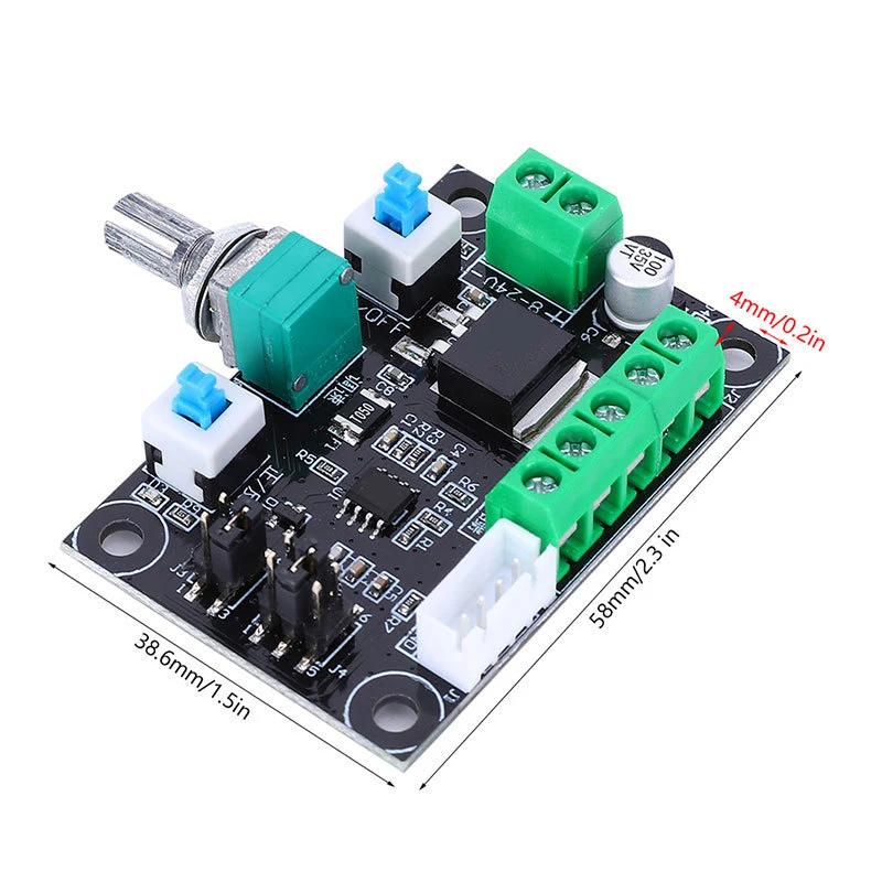 PWM Pulse Signal Generator Speed Control Module Board DC 12V-24V Stepper Motor Driver Drive Controller