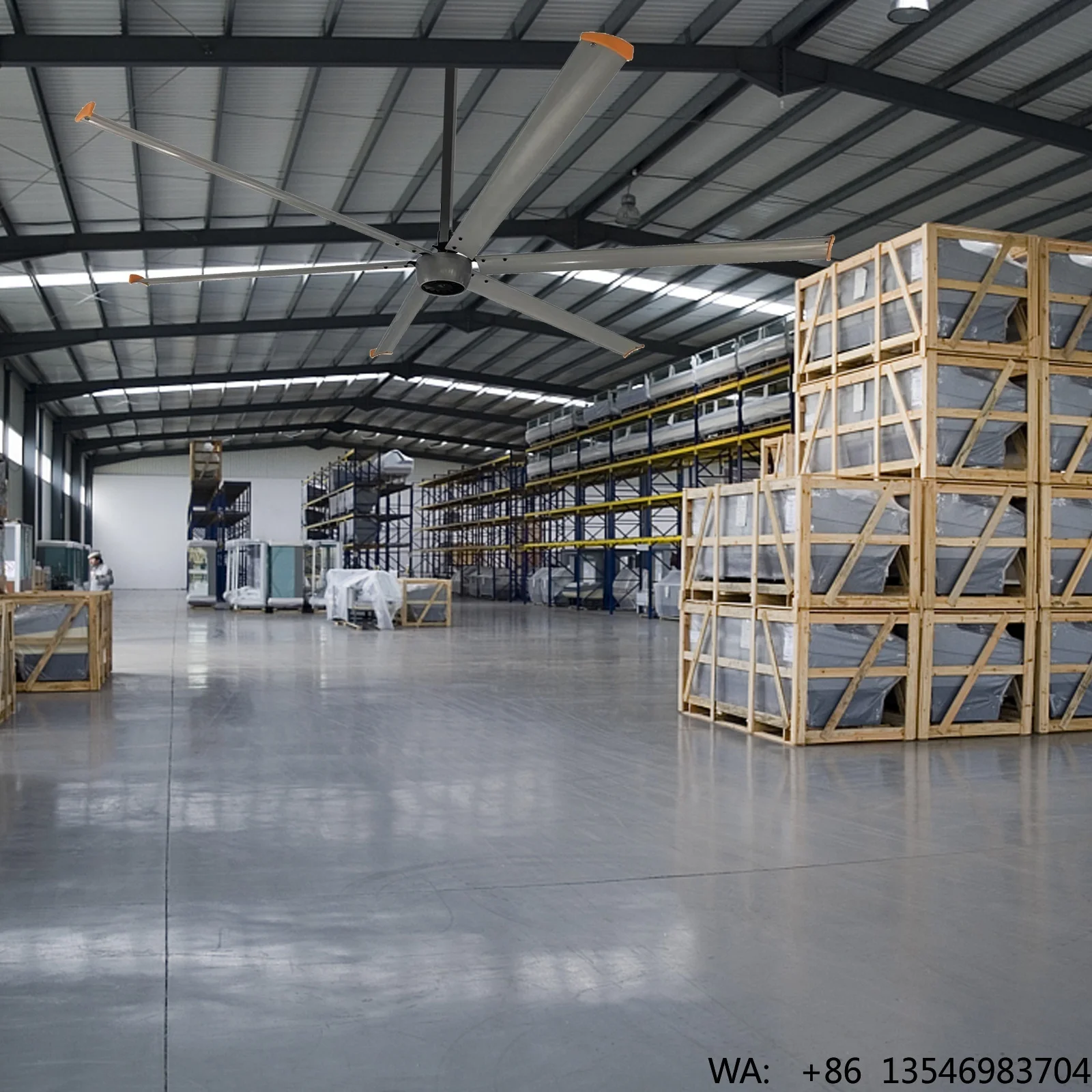 AMCLING 16ft 400W PMSM Motor Large Industrial HVLS Ceiling Fan