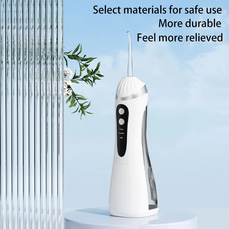 

Electric oral irrigator 3 Cleaning Modes USB Rechargeable Waterproof IP65 Oral Irrigator 4 Nozzles Portable Dental Irrigators