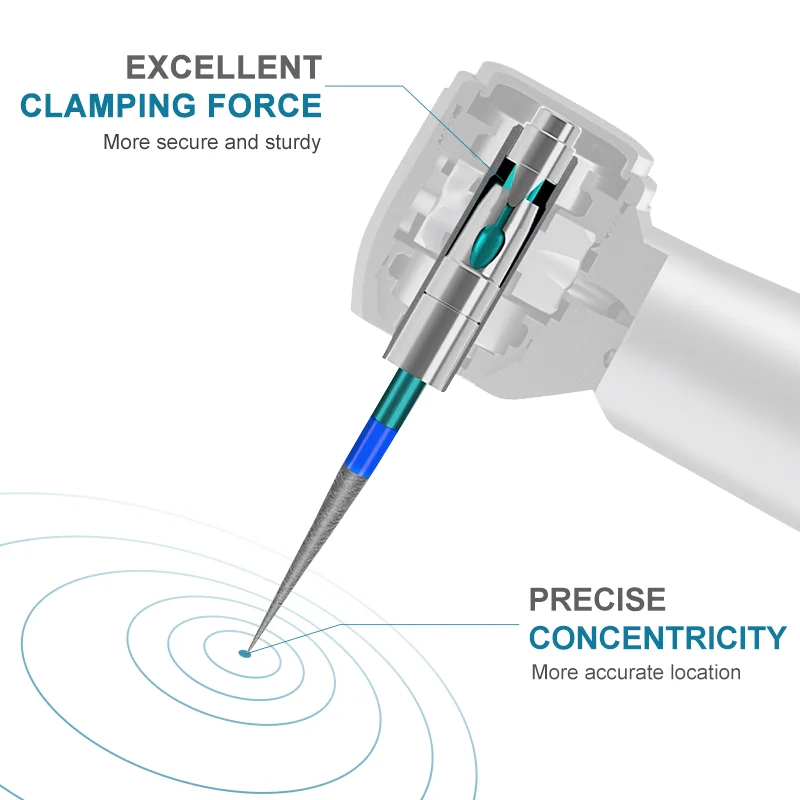 Pieza de mano Dental de alta velocidad, turbina de aire de cabeza en miniatura AI-M500LG-M4/B2, pieza de mano de 2 o 4 agujeros, equipos de clínica