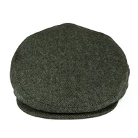 VOBOOM Wool Tweed Herringbone Irish Cap Men Women Beret Cabbie Driver Hat Newsboy Caps Golf Ivy Flat Hats Green Navy Black - Image 2