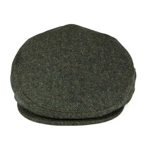 Imagen 2 del producto VOBOOM, gorra irlandesa de Tweed de lana en espiga, boina para hombres y mujeres, sombrero de taxista, gorras de vendedor de periódicos, sombreros planos de hiedra de Golf, verde, azul marino y negro