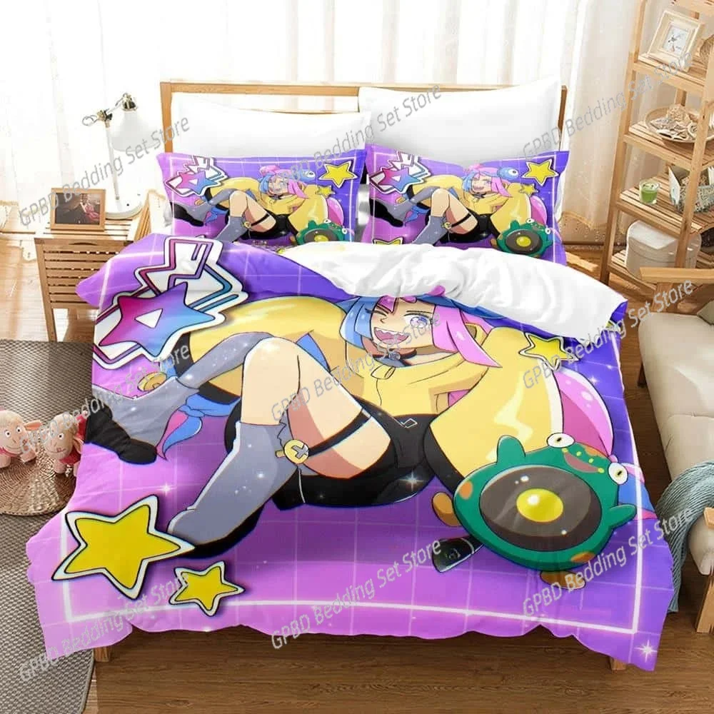 

Cartoons Kawaii Girls Iono Bedding Set Single Twin Full Queen King Size Bed Set Adult Kid Bedroom Duvet cover Sets Home Textiles