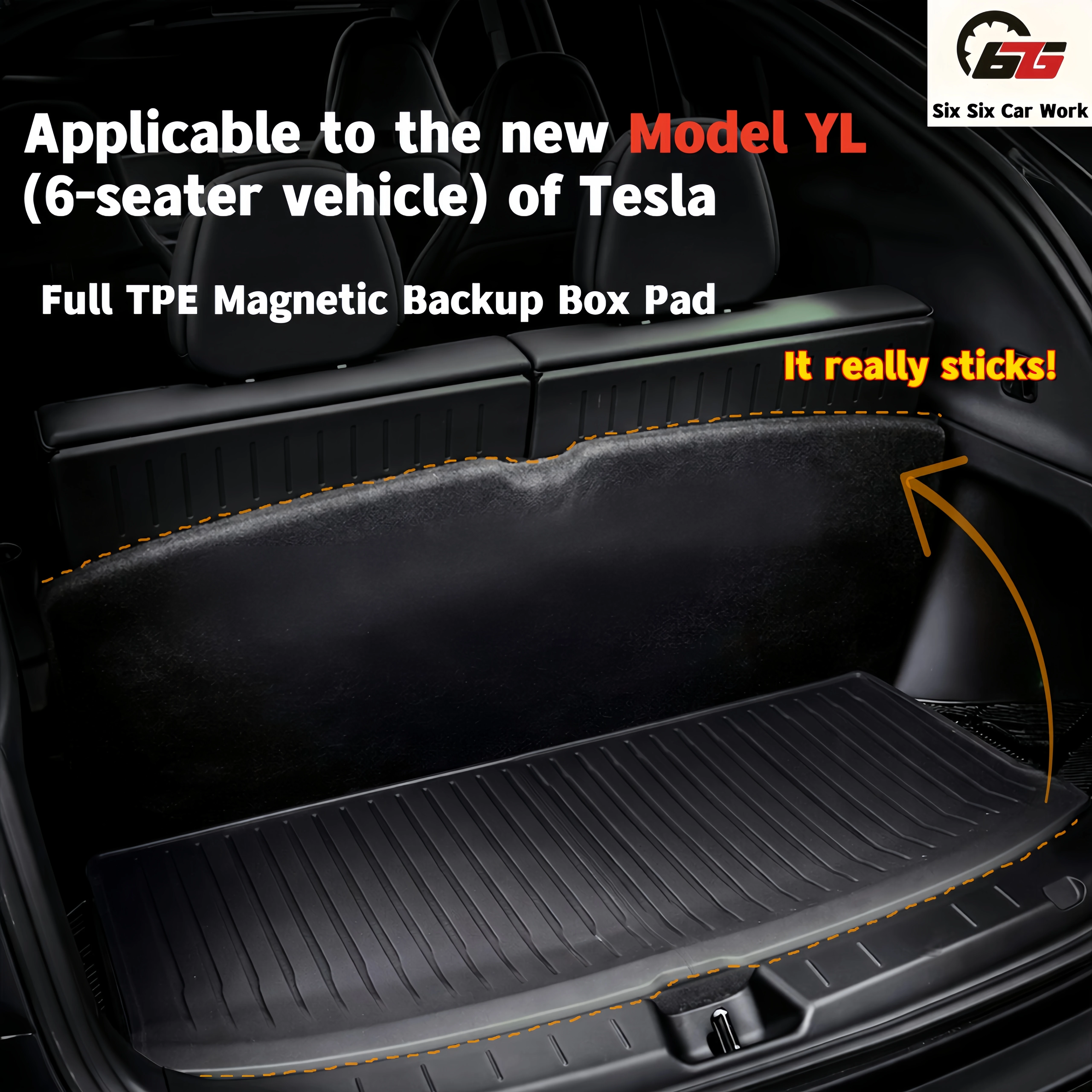 Für Tesla Model YL2026 Rücksitz-Rückenlehnen-Schutzpolster Kofferraummatte Anti-Kick-Pads Auto-Innenausstattung Zubehör Modell YL Kofferraumauskleidung – Detail 10