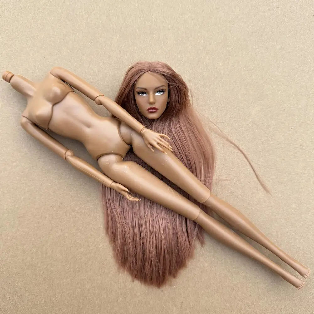 1/6 Maßstab Super-Modell-Puppe mit Gelenken, Beweglichem Körper, Weißer, Beiger, Braunem Hautton, Weibliche Modepuppe zum Spielen und Verschenken – Detail 17