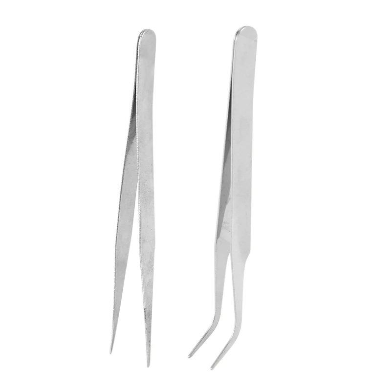 2 X Rhinestone Tweezers For Rhinestone Accessories For Nail Design Perfect For Both Professional Studios And Home Use.