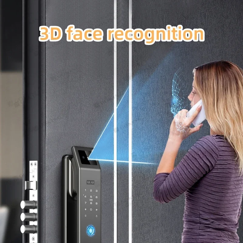 Intelligent Automatic Fingerprint Door Lock Without Built-in Face Recognition Function, Suitable for Outdoor Doors