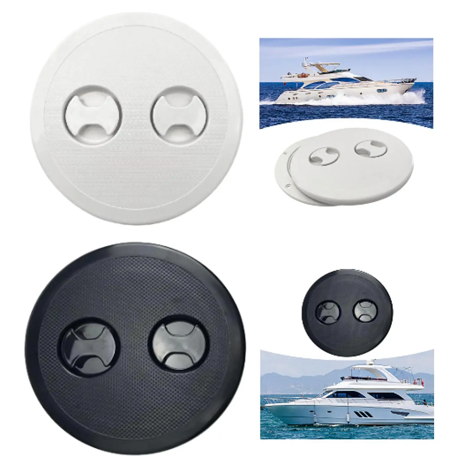 

Sturdy Boat Deck Cover Detachable Inspection Hatch Round Marine Access Plate for Outdoor Watercraft Use