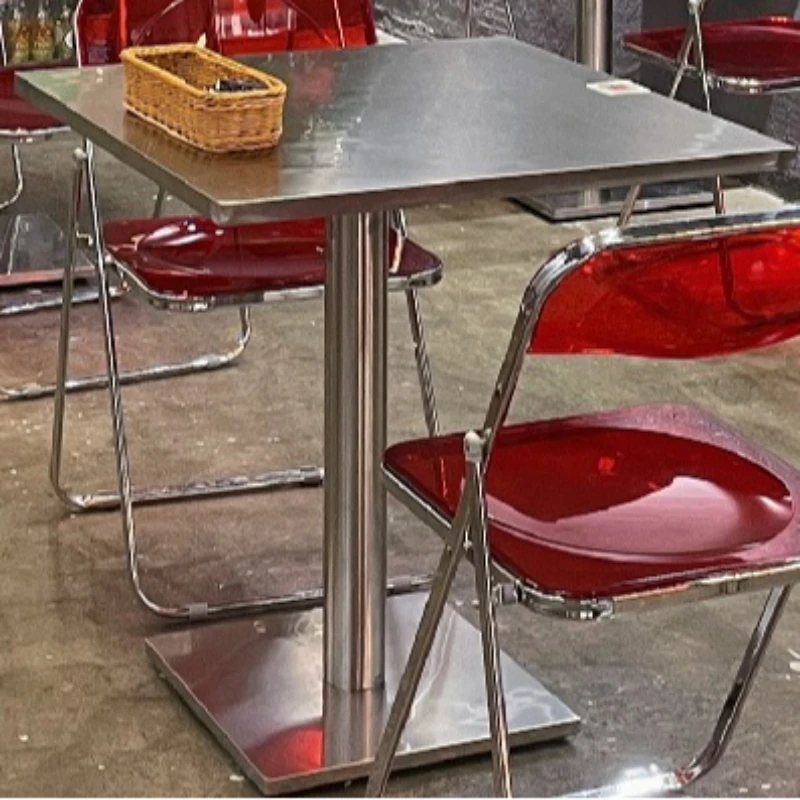 في الهواء الطلق طاولة القهوة المحمولة جنوب شرق آسيا موضوع مطعم الطعام كرسي مربع للطي مقهى الأثاث Couchtisch XY40KFZ