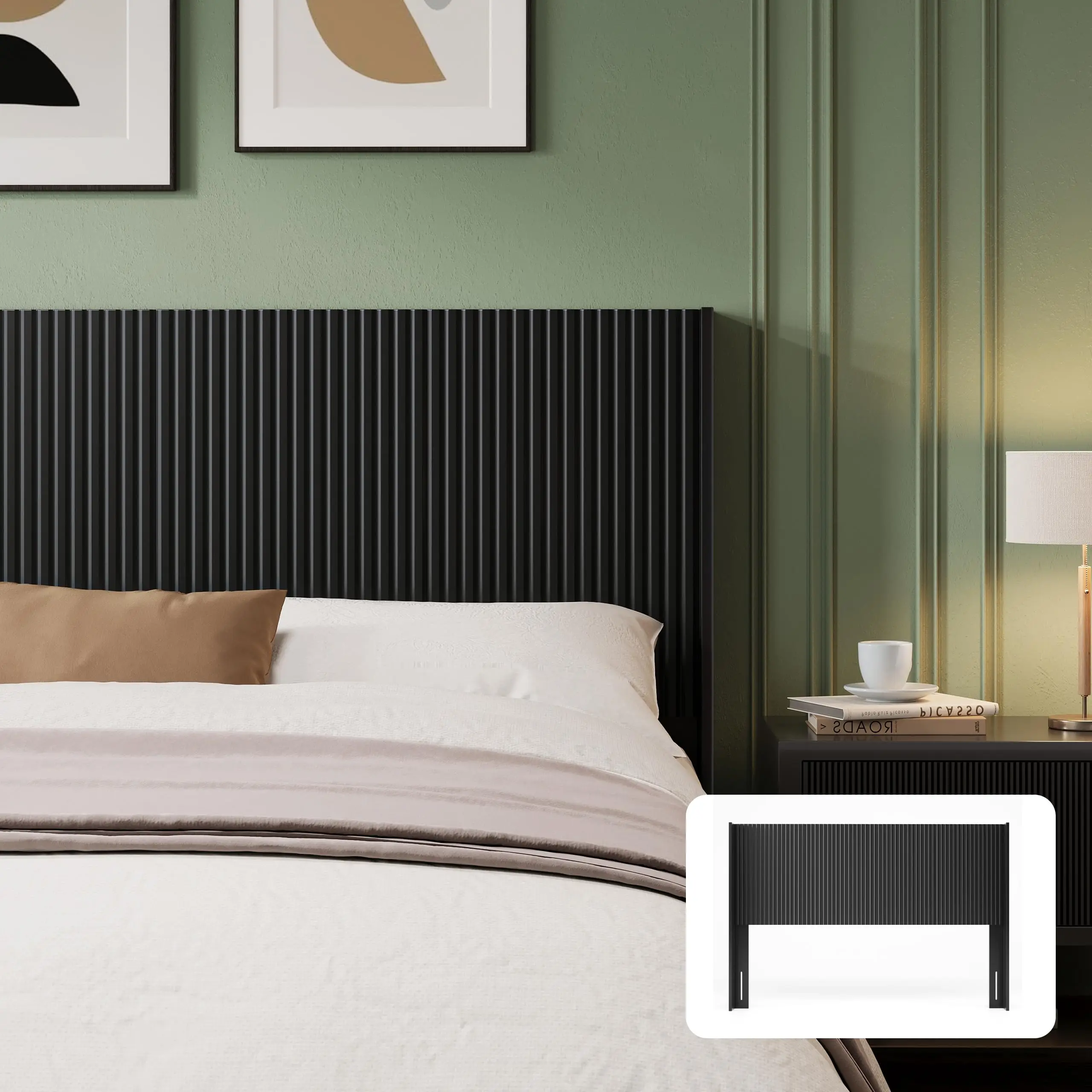 Wood King Headboard Only, 80.3