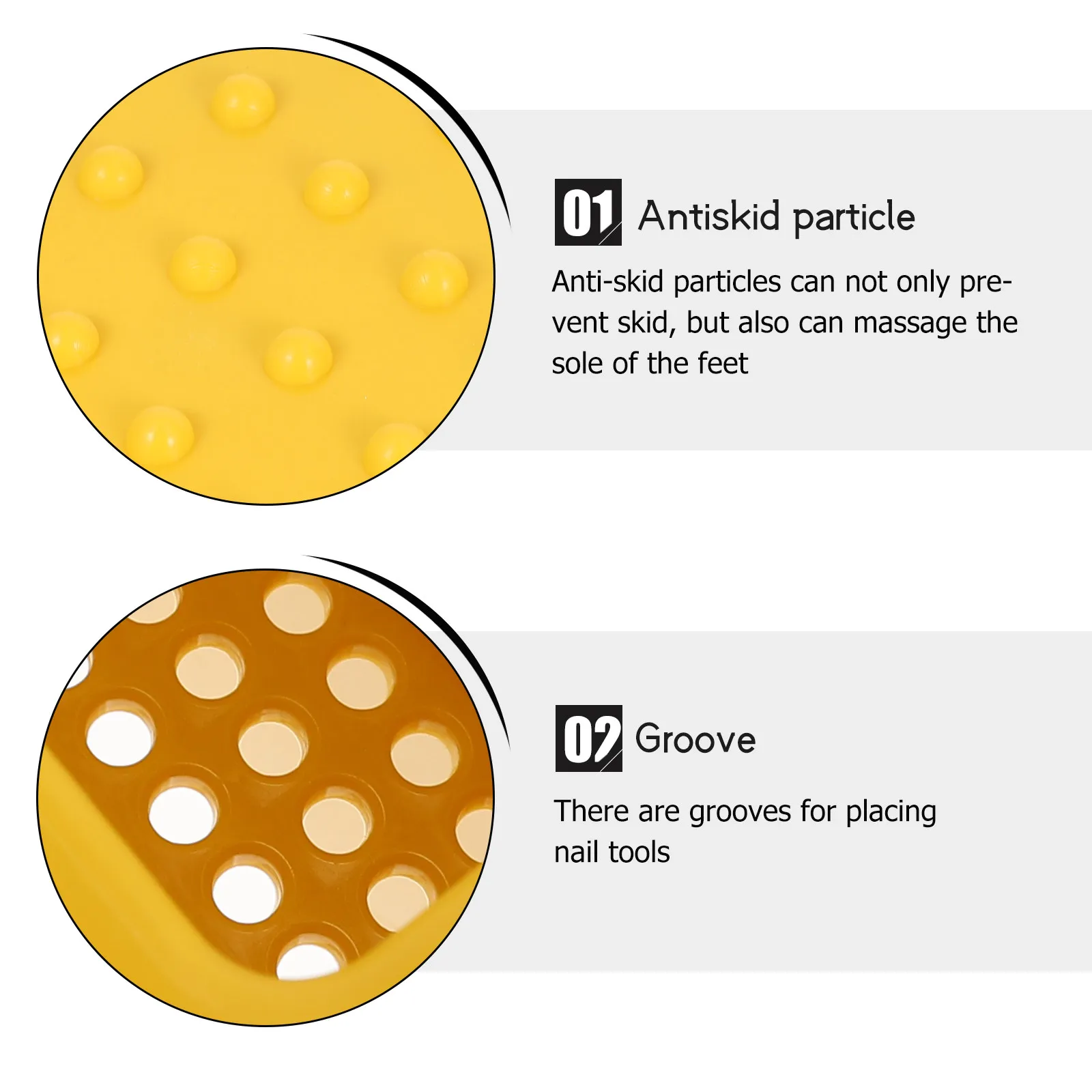 

1Pcs Pedicure Stool Premium Plastic Footrest for Home and Salon Use Anti-Skid Design Comfortable Foot Support Pedicure Tool