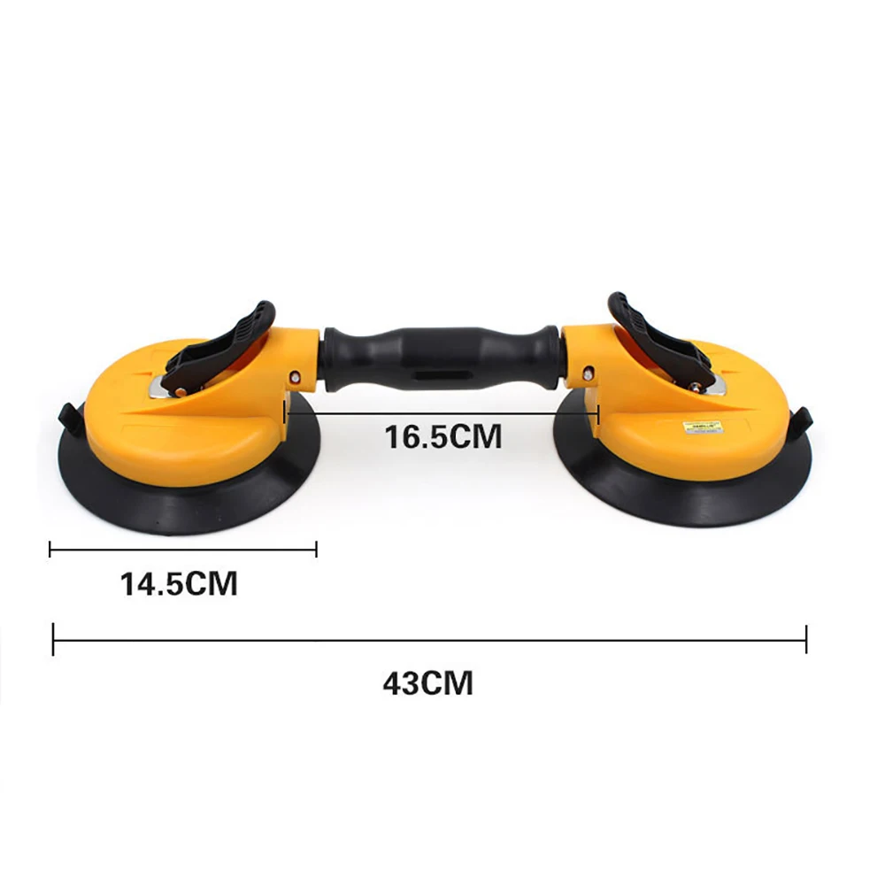 Carro Automotivo Vidro Ventosa Extrator Curvo Pára-brisa Garra Dupla Copo de Borracha 145 cm de Sucção 45kg